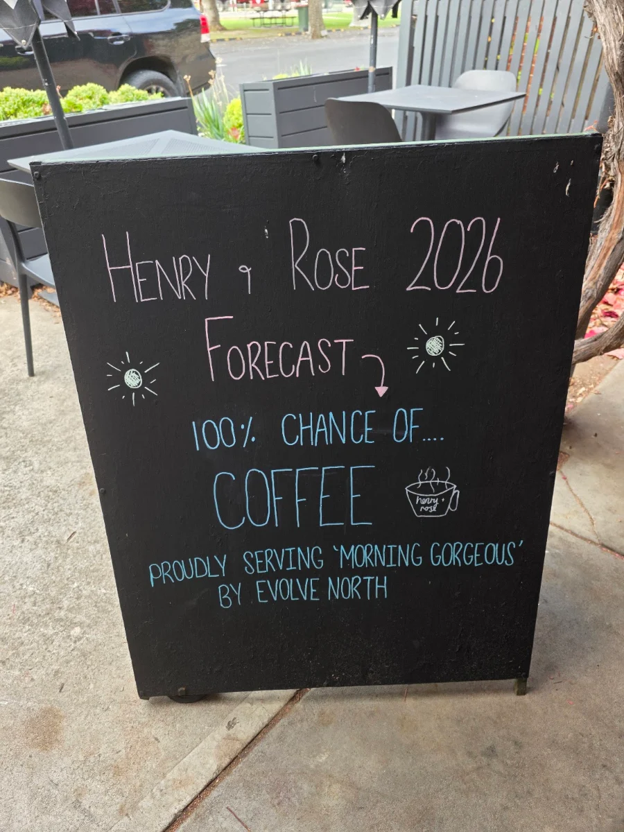 Menu, Henry & Rose