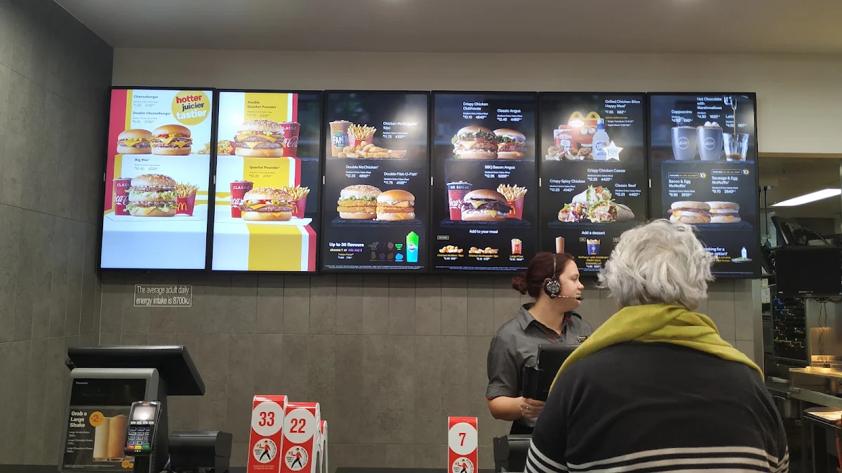 Menu, McDonald's Haberfield