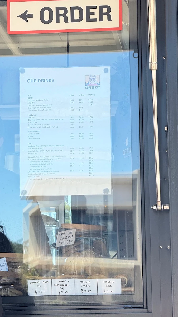 Menu, Coffee Cat