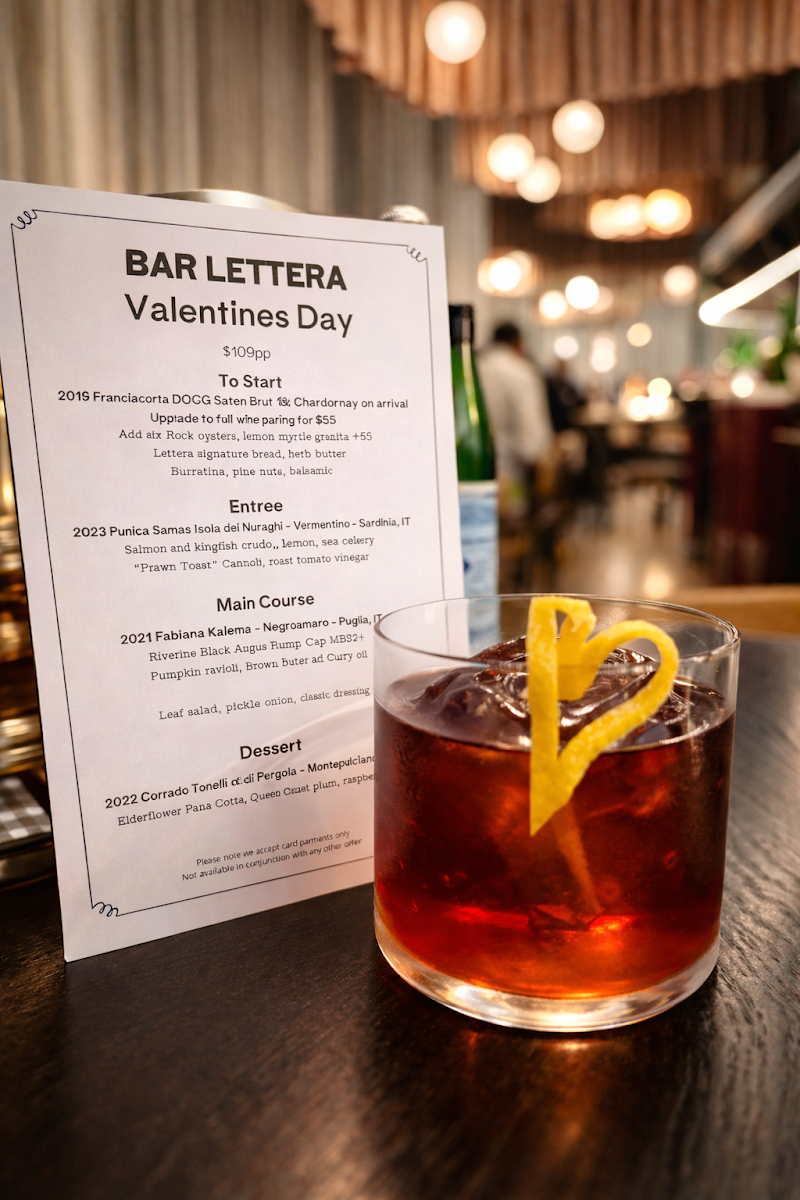 Menu, Bar Lettera