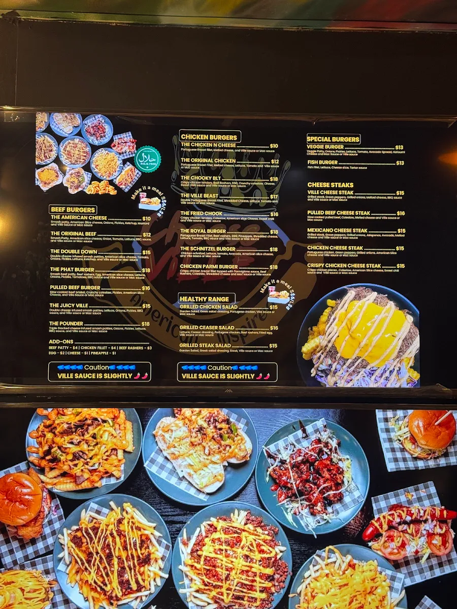 Menu, Cheeseville