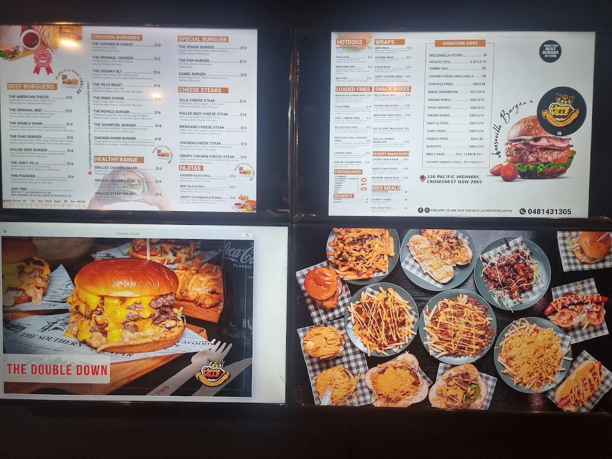 Menu, Cheeseville