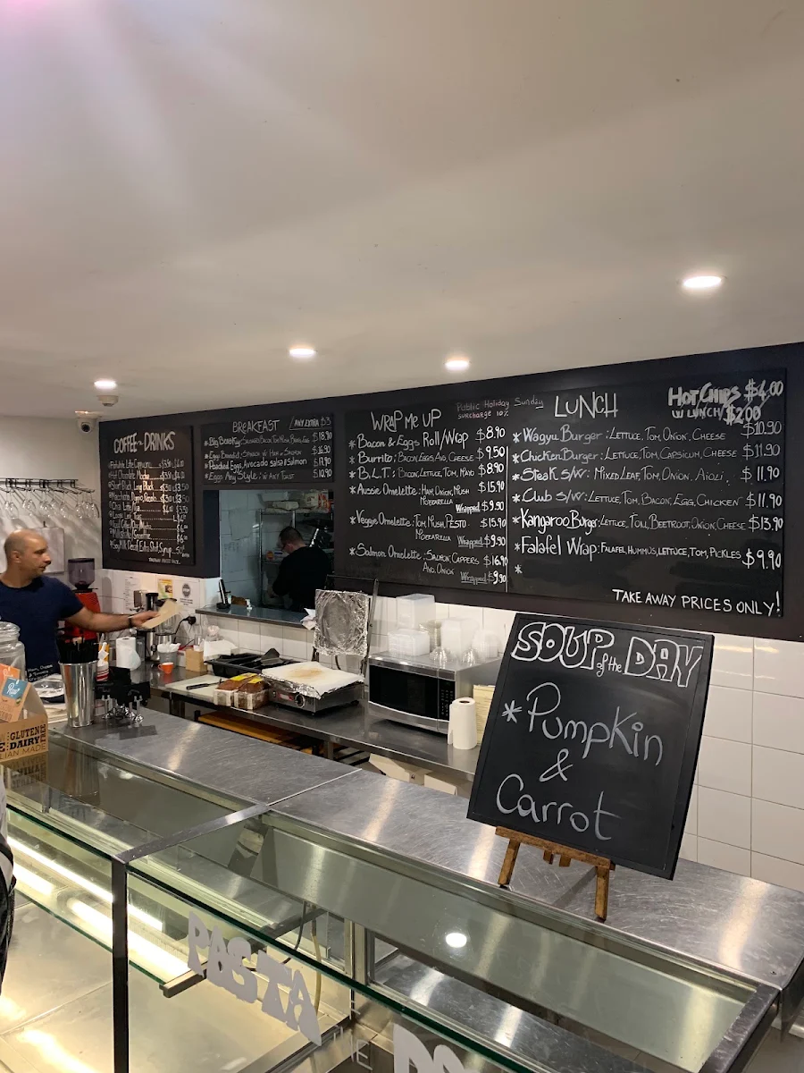 Menu, Danieli Cafe