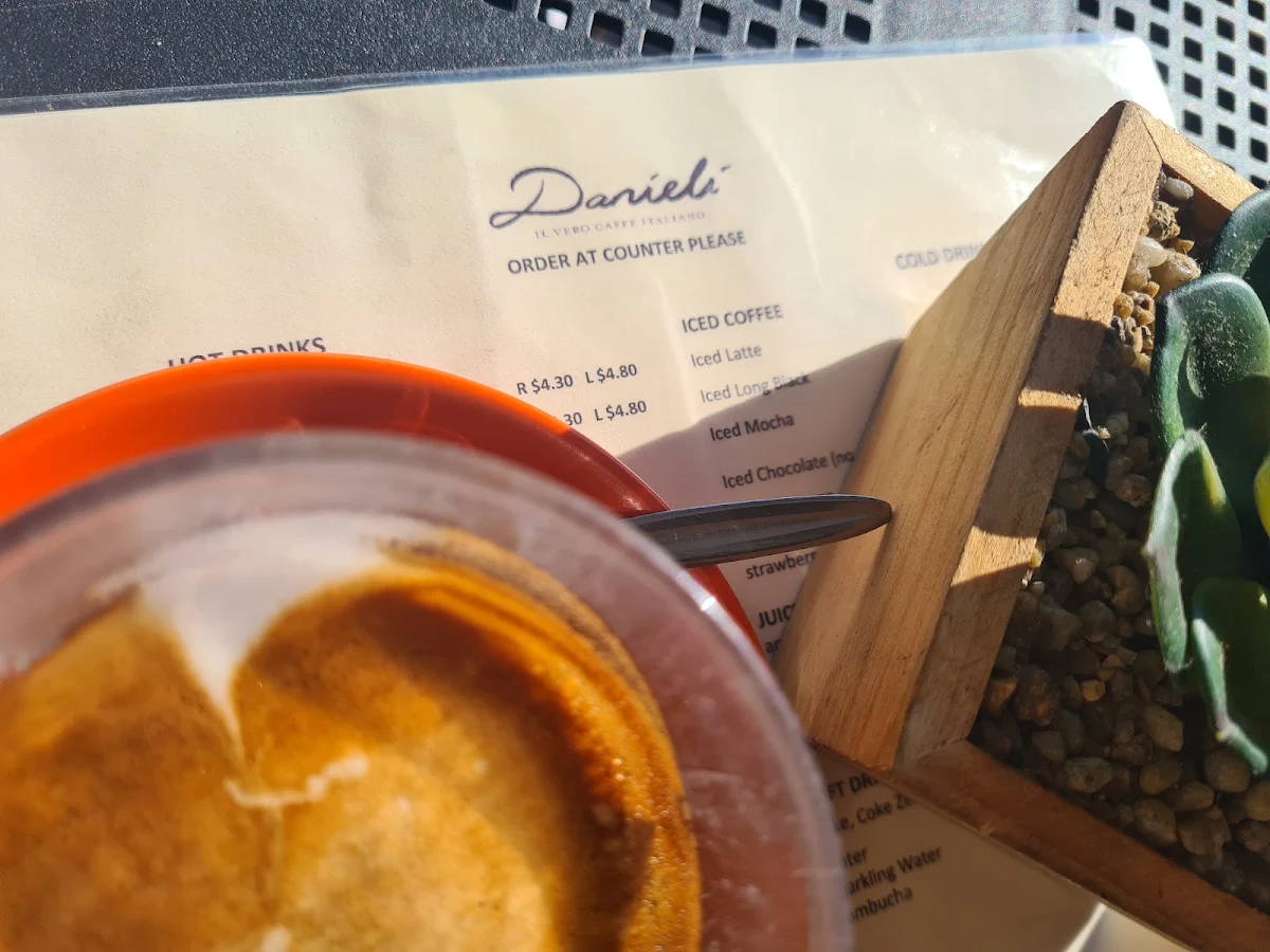 Menu, Danieli Cafe