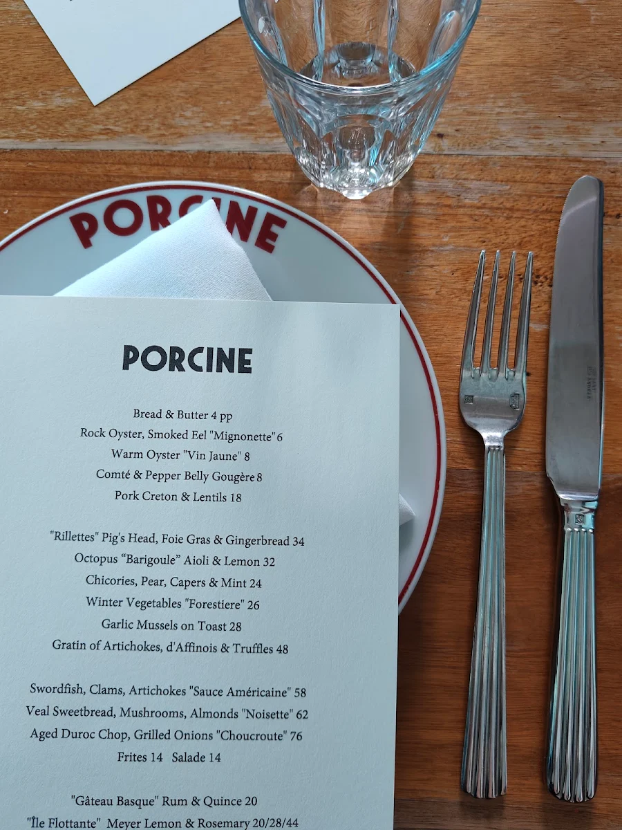 Menu, Porcine