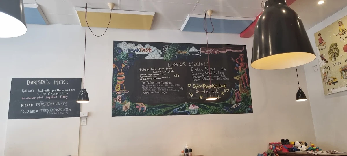 Menu, Clover Cafe Annandale
