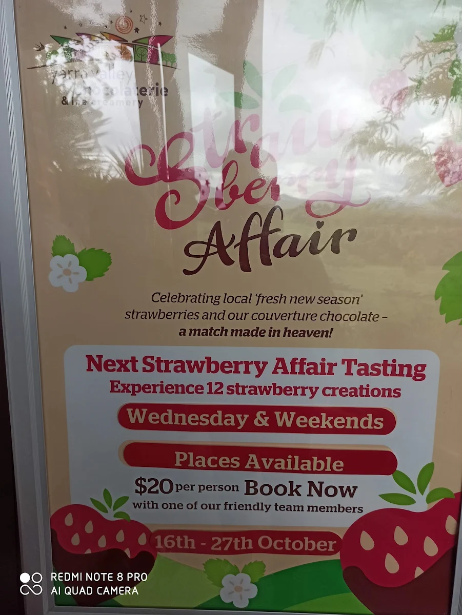 Menu, Olinda Creek Hotel