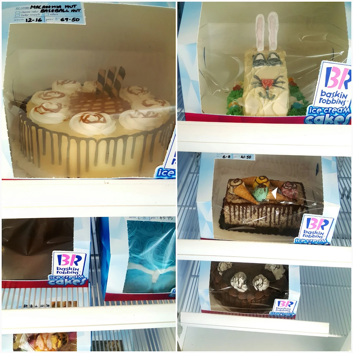 Menu, Baskin-Robbins Stones Corner