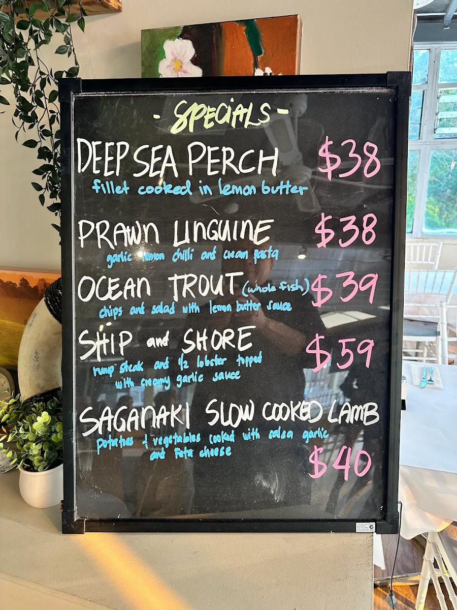 Menu, Csalt On The Beach Restaurant