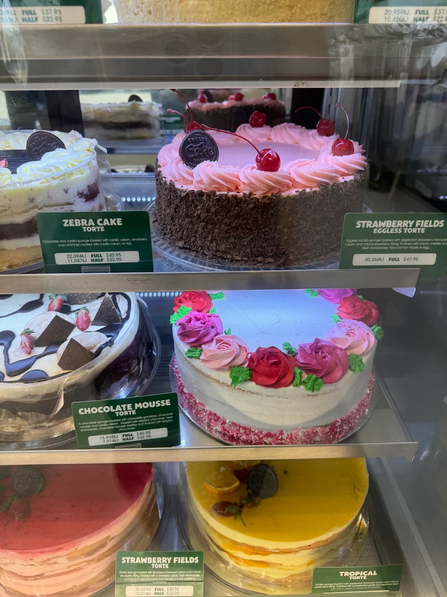 Menu, The Cheesecake Shop Maddington