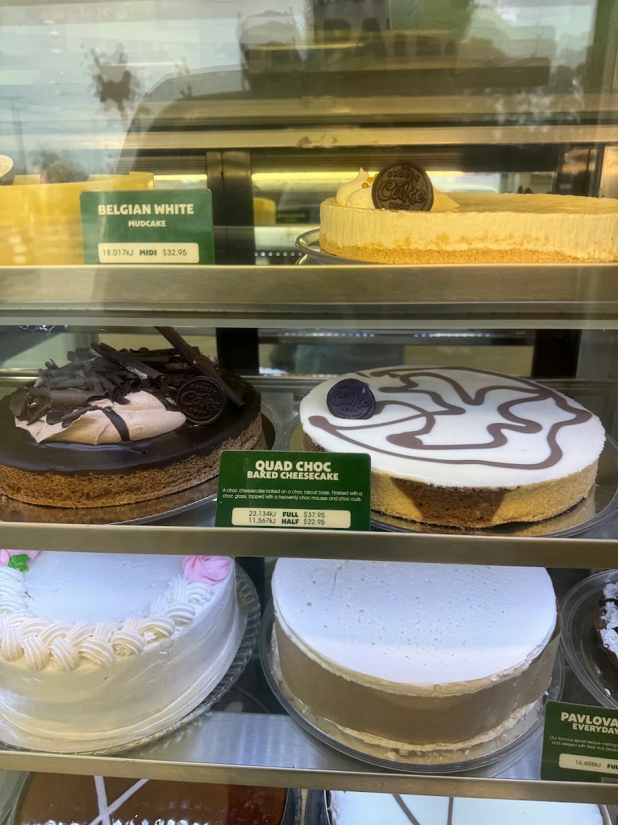 Menu, The Cheesecake Shop Maddington