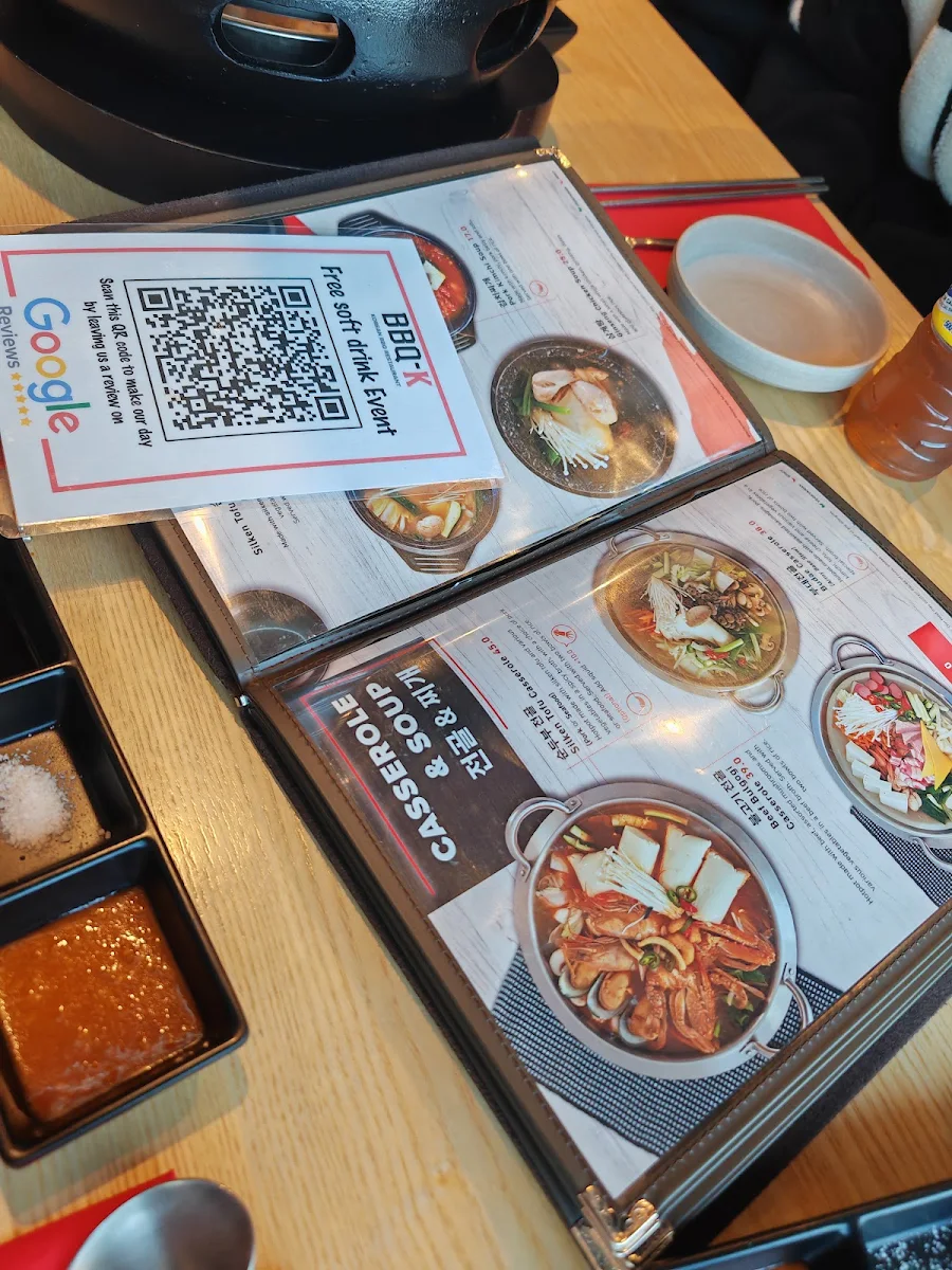 Menu, BBQ-K Box Hill