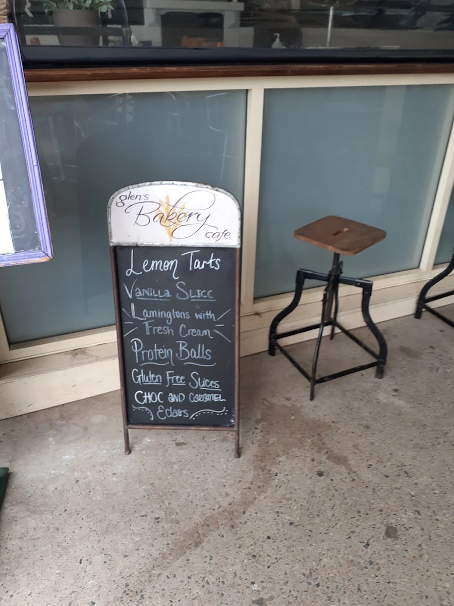 Menu, Glen's Bakery Cafe