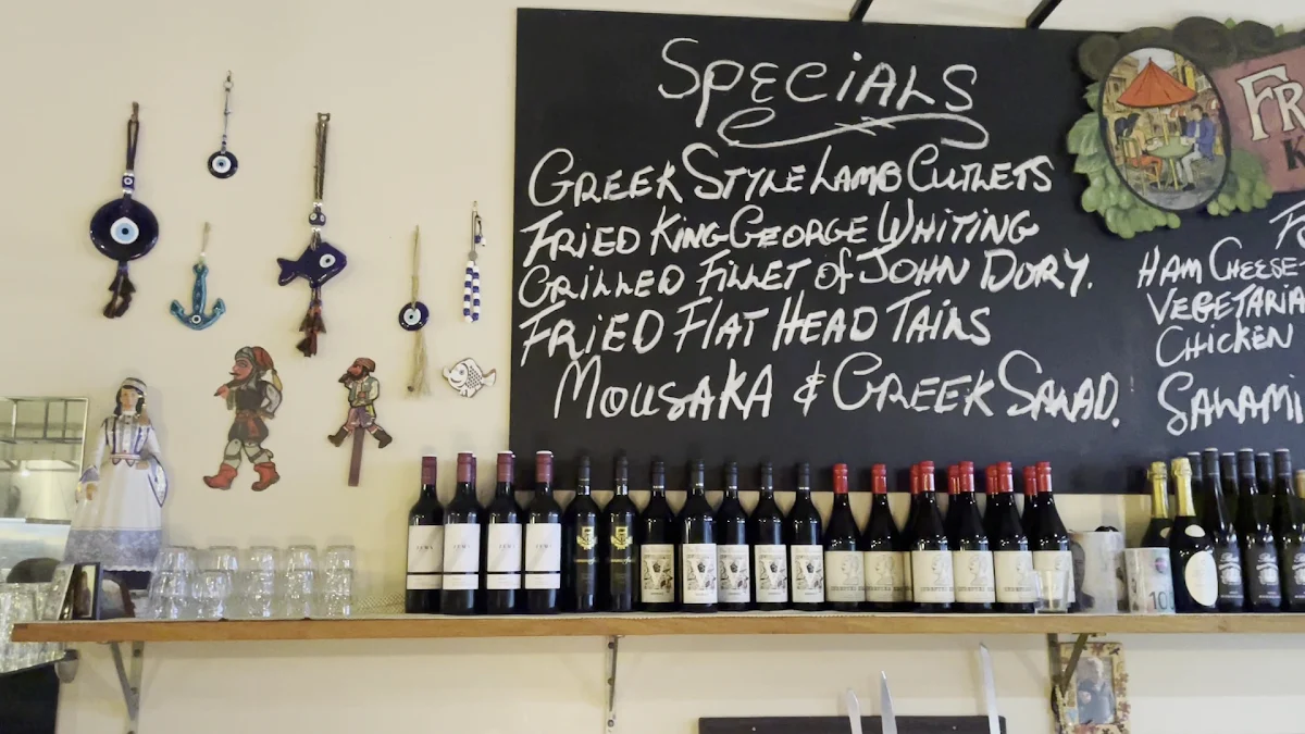 Menu, P. Frangos & Sons