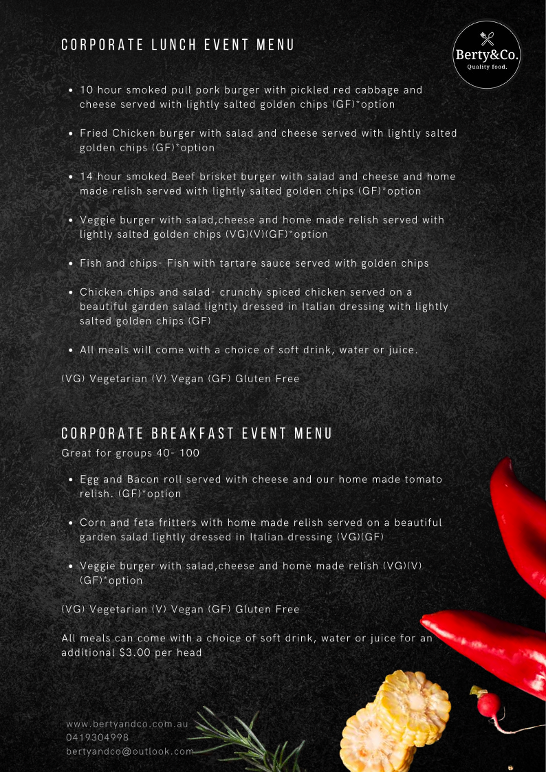 Menu, bertyandco