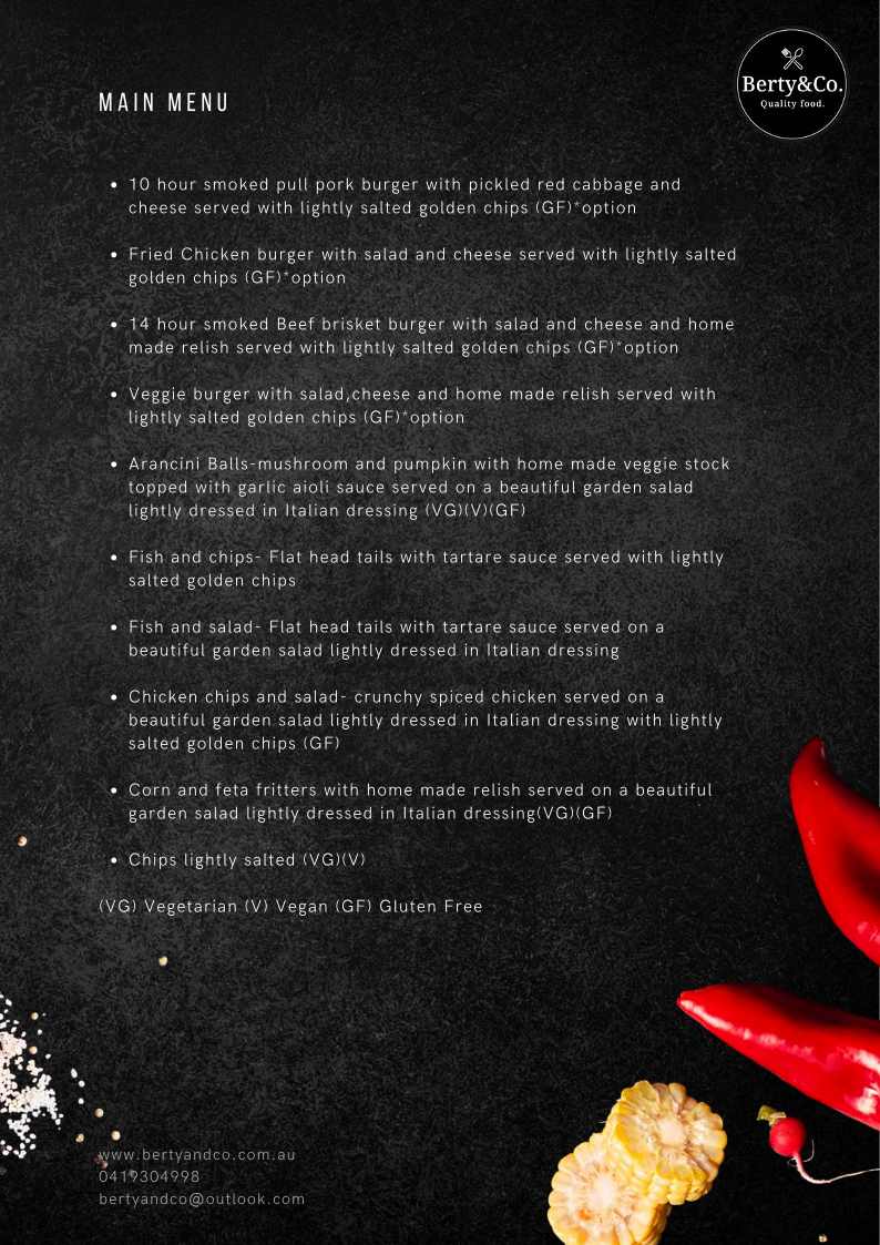Menu, bertyandco