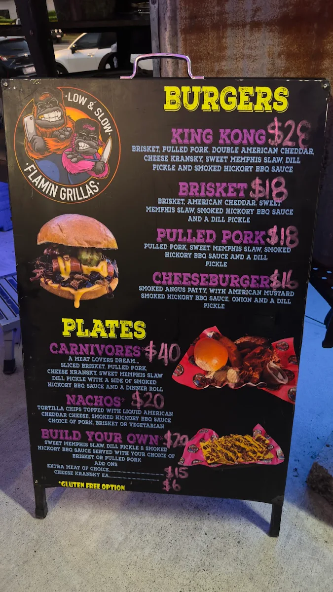 Menu, Alamo Beer Company