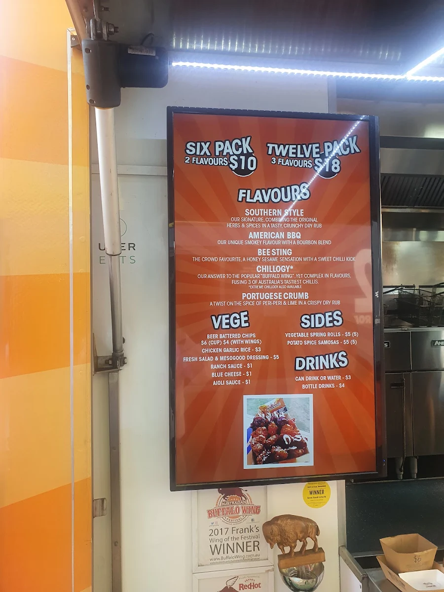 Menu, Alamo Beer Company