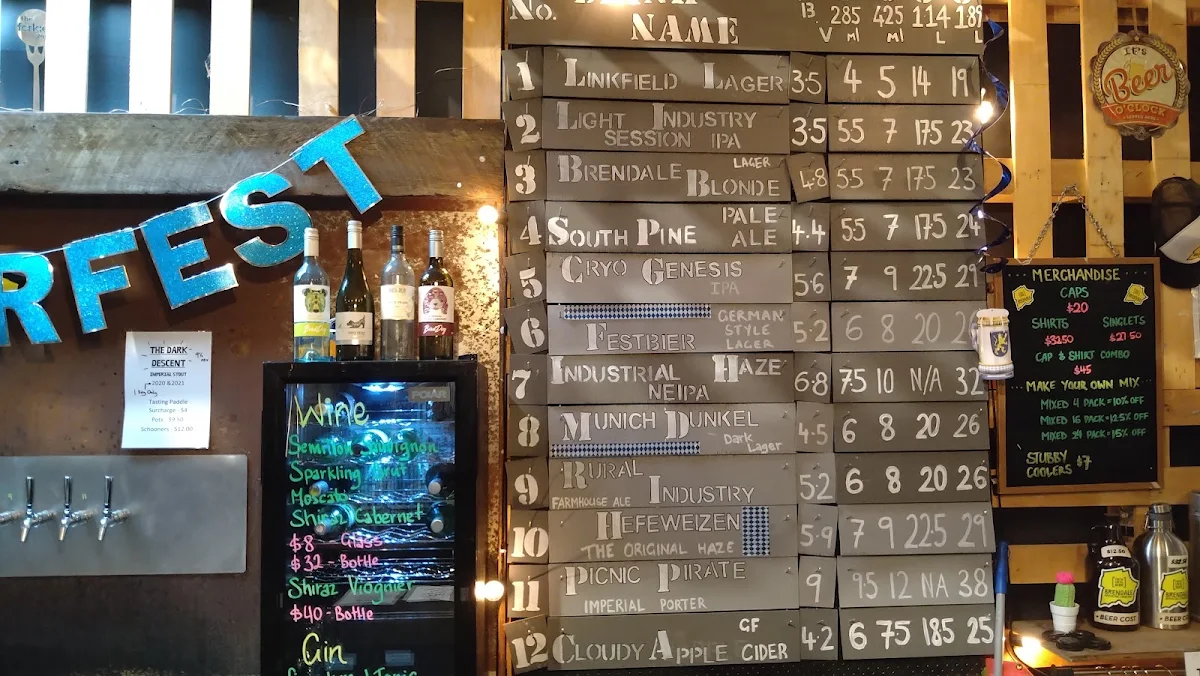 Menu, Alamo Beer Company