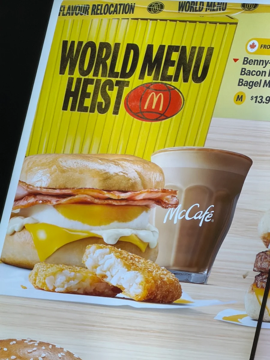 Menu, McDonald's Tuart Hill
