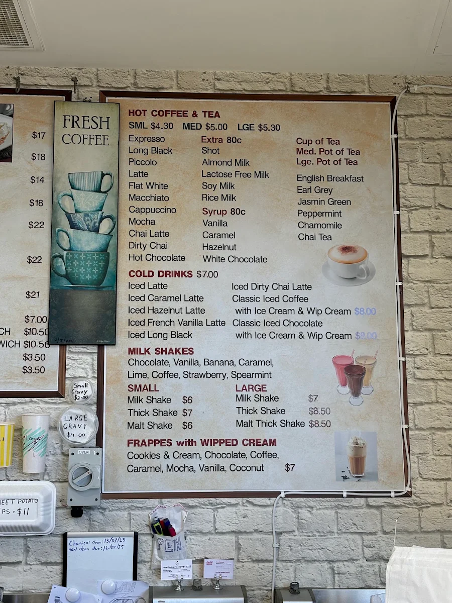 Menu, Crestwood Carvery and Cafe