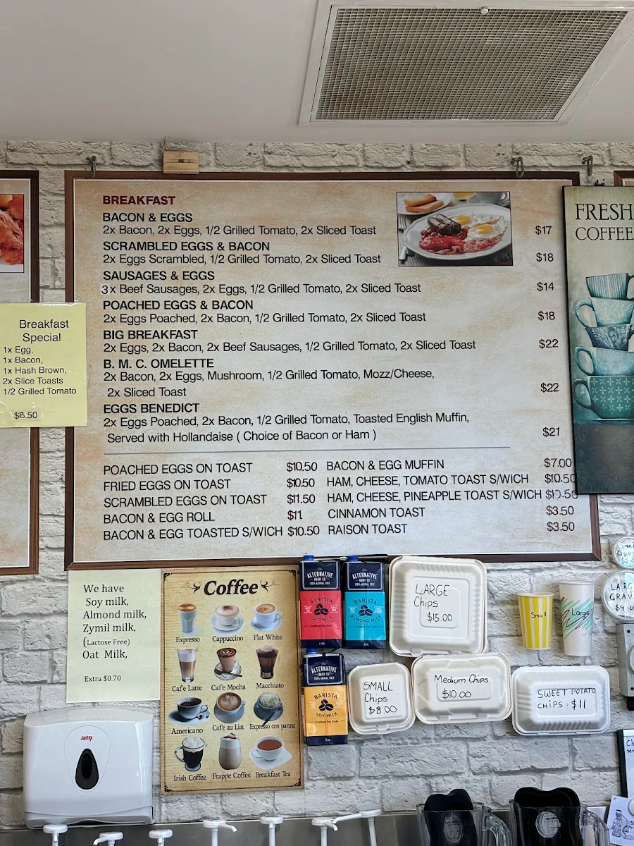 Menu, Crestwood Carvery and Cafe