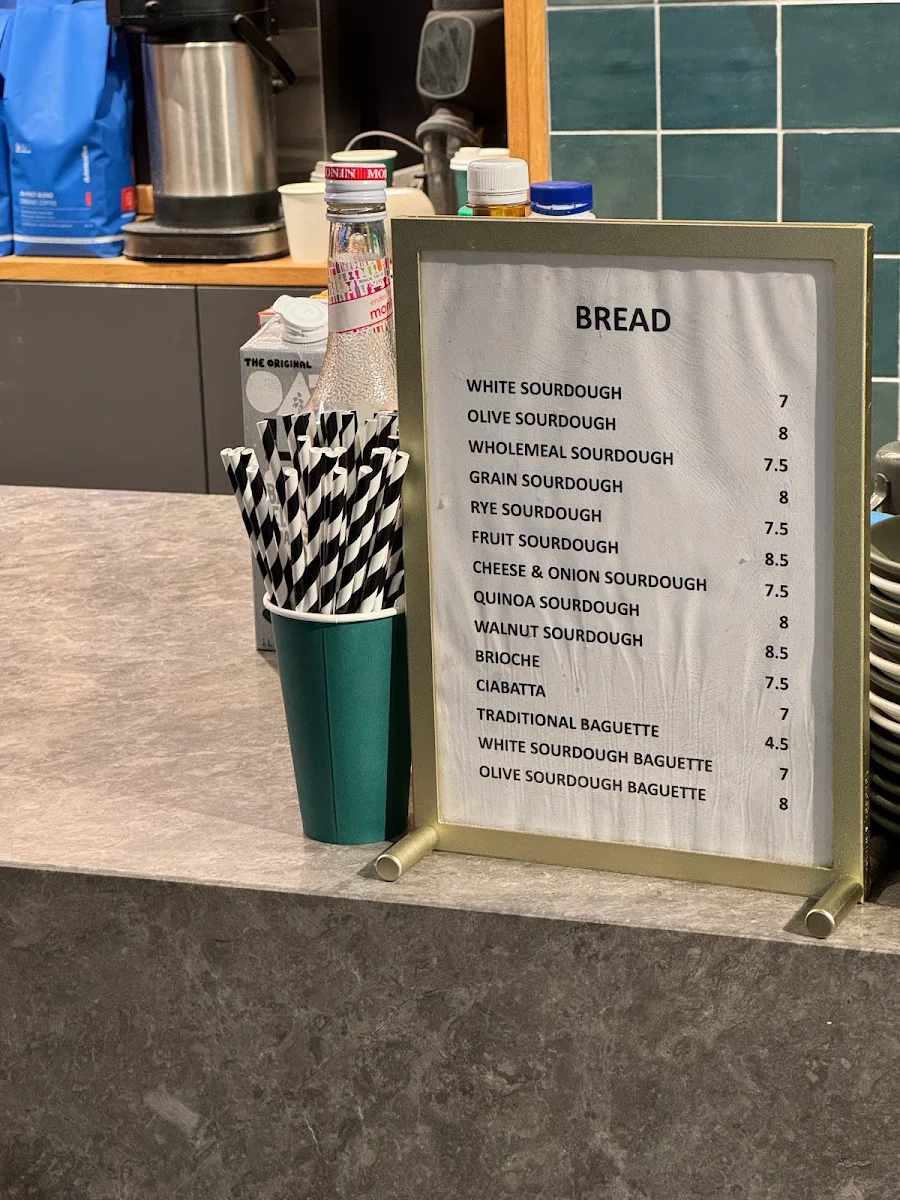 Menu, Publique Bakery