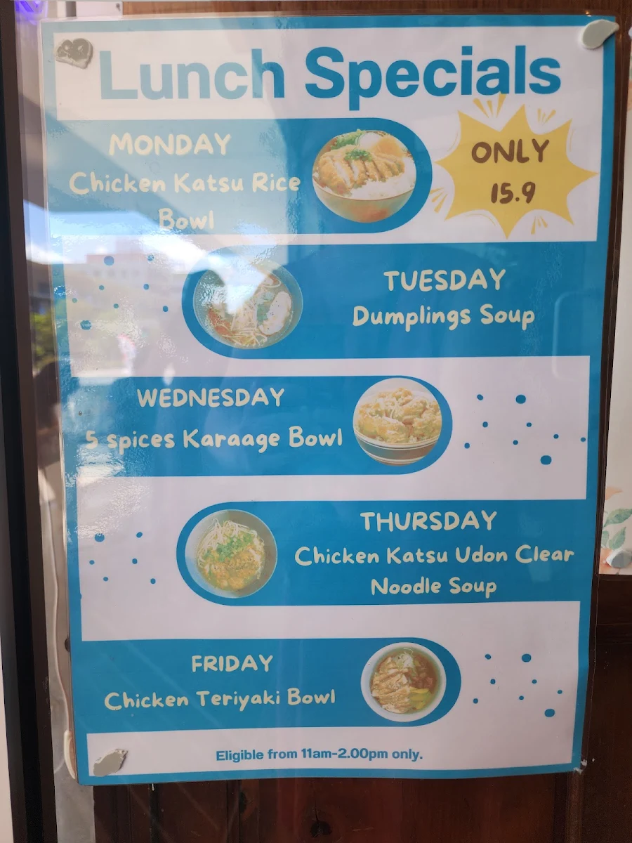 Menu, Bowl N' Roll