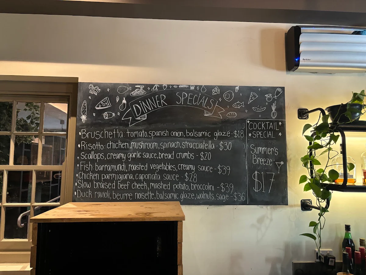 Menu, Bicicletta Restaurant