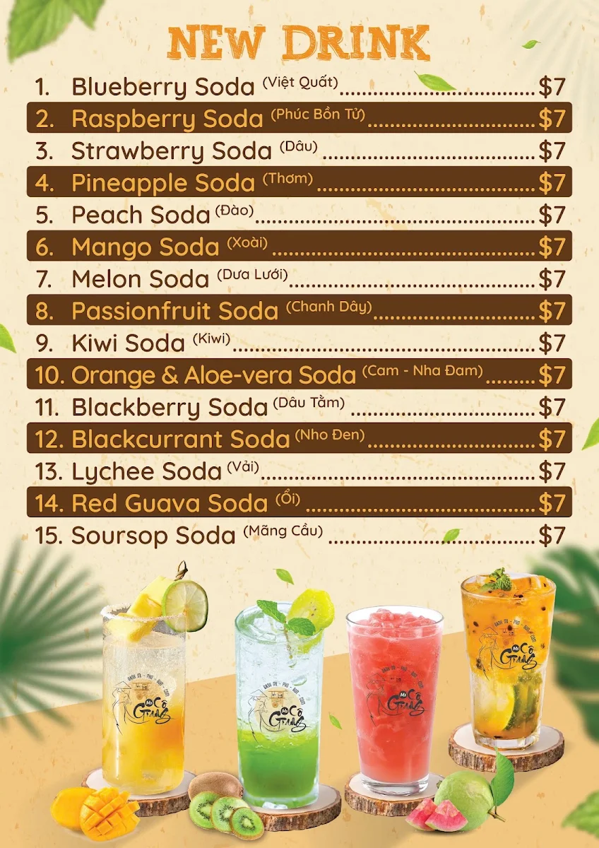 Menu, Ms Co Giang