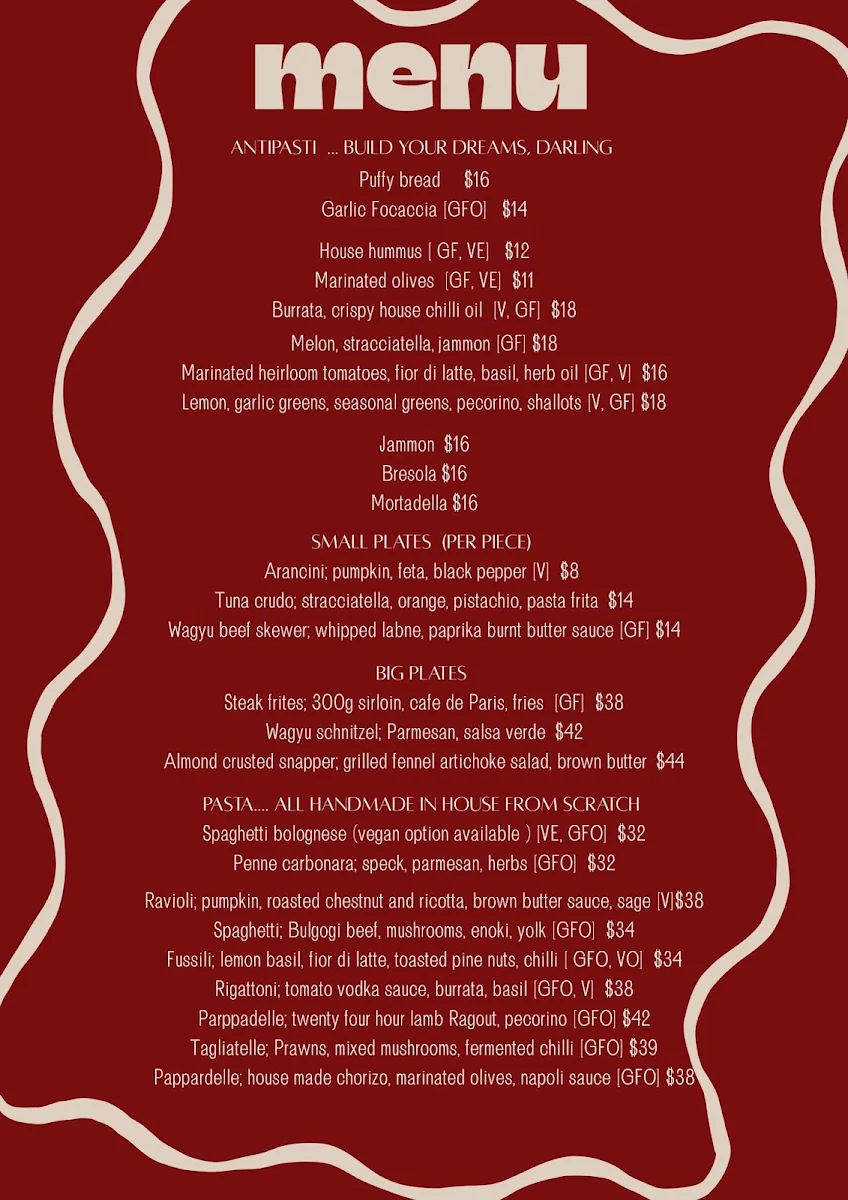 Menu photo 1