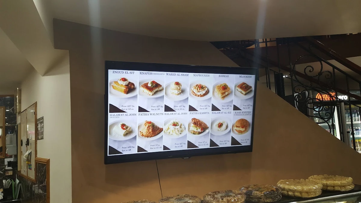 Menu, Balha's Pastry