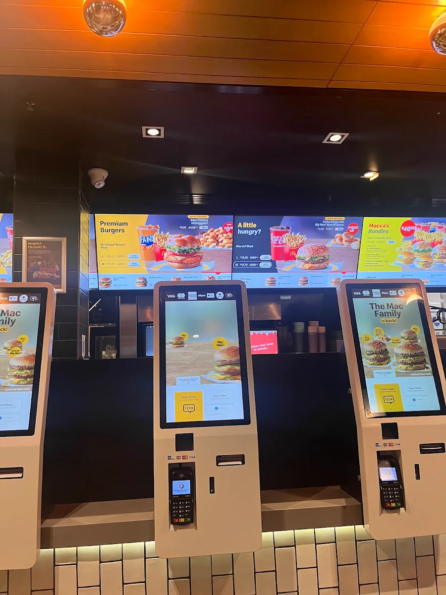 Menu, McDonald's Sydney Gateway