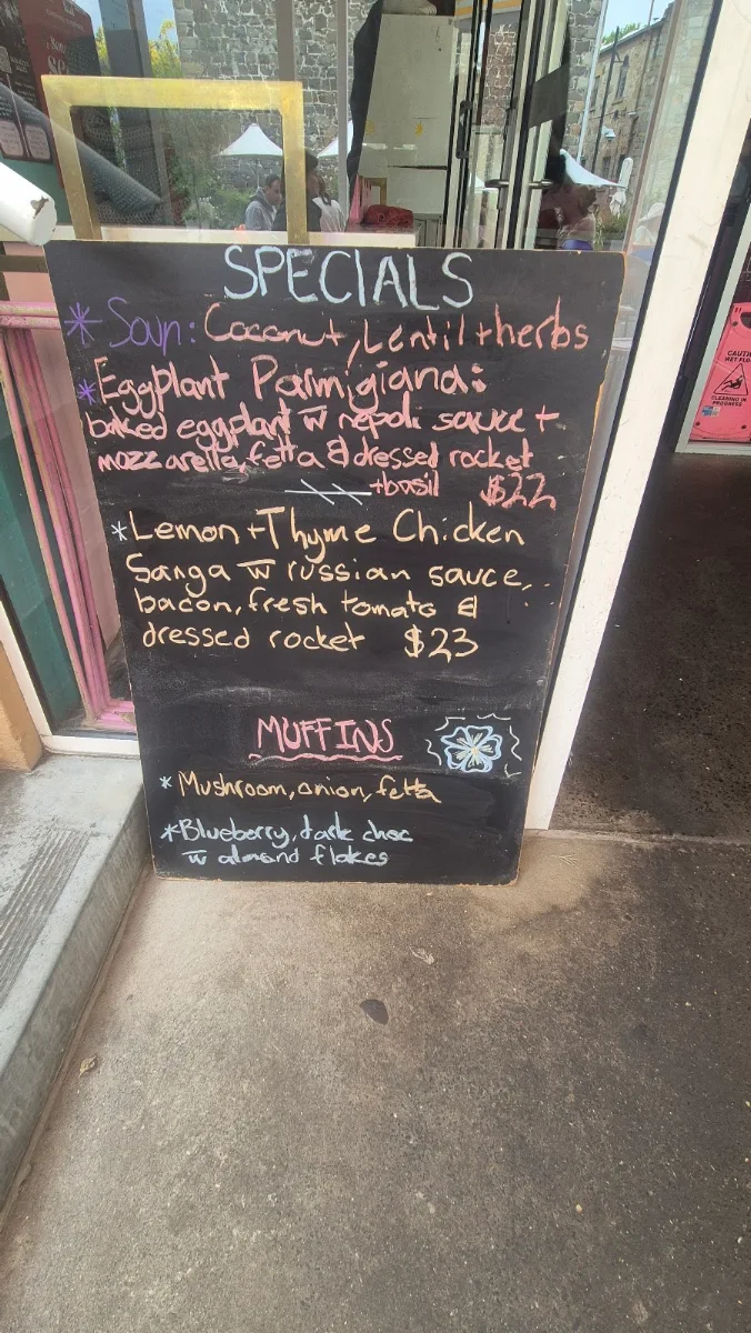 Menu, Machine Laundry Cafe