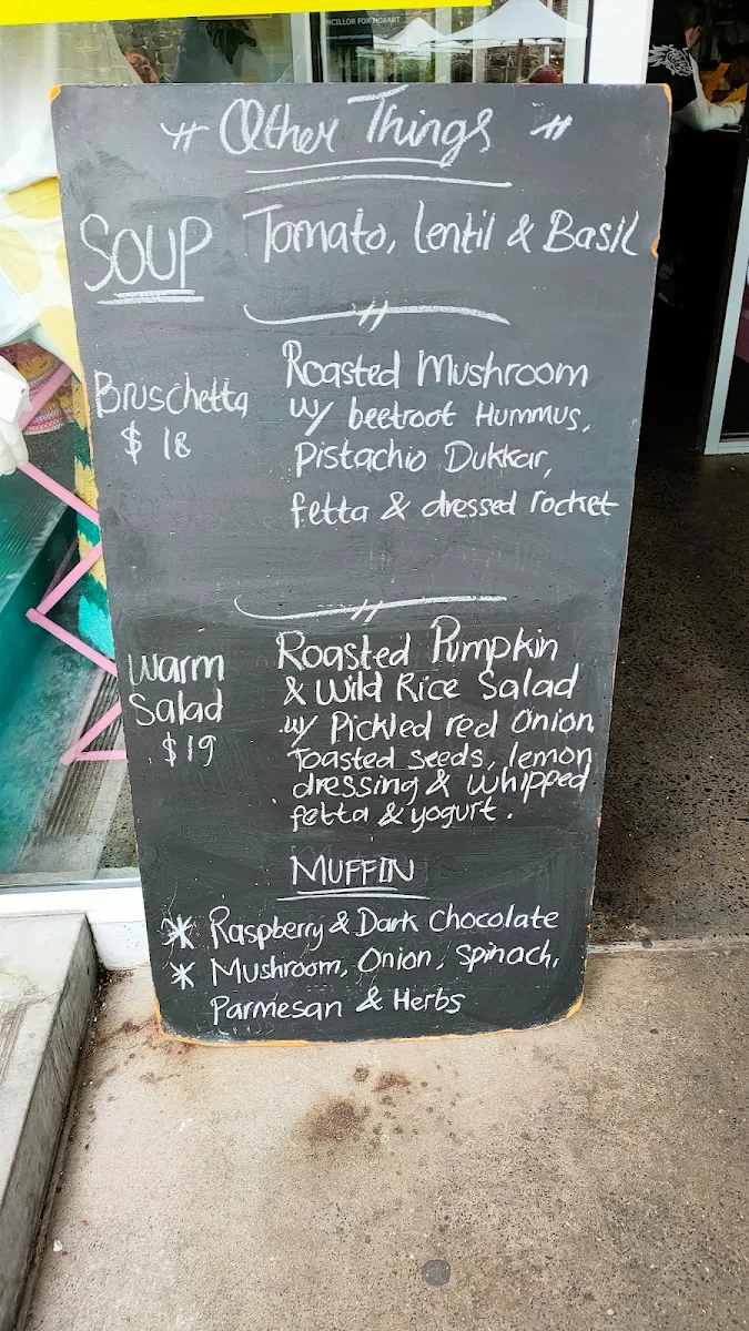 Menu, Machine Laundry Cafe