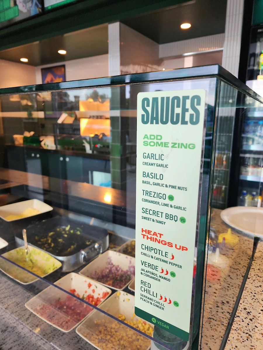 Menu, Zambrero Marrickville