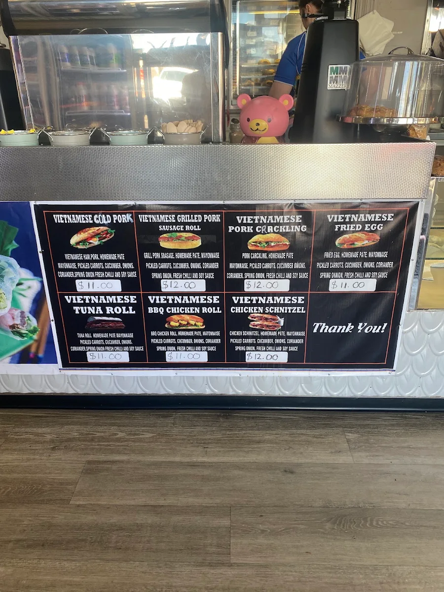 Menu, Smeatons Bakery