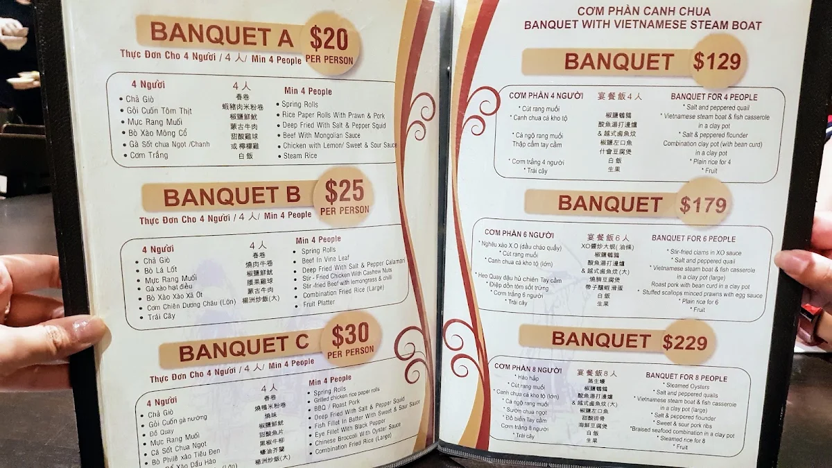 Menu, Phat Thuan