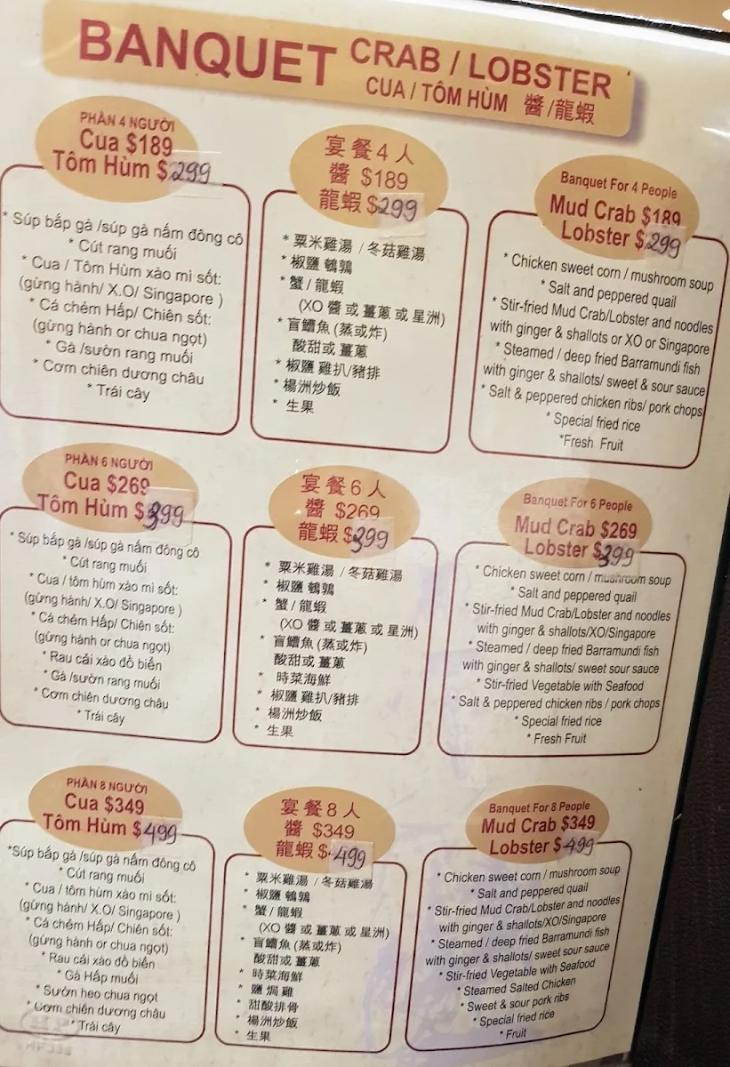 Menu, Phat Thuan