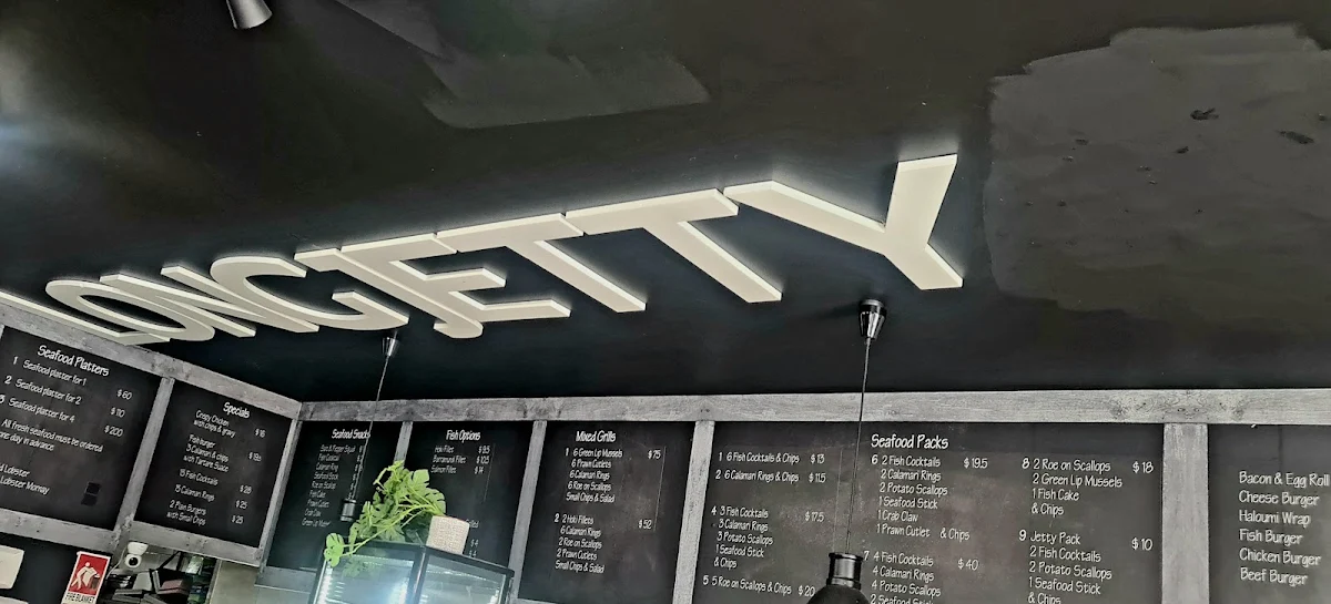 Menu, The Pelican Long Jetty