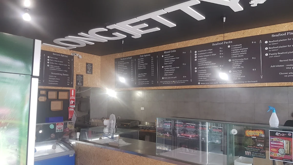 Menu, The Pelican Long Jetty