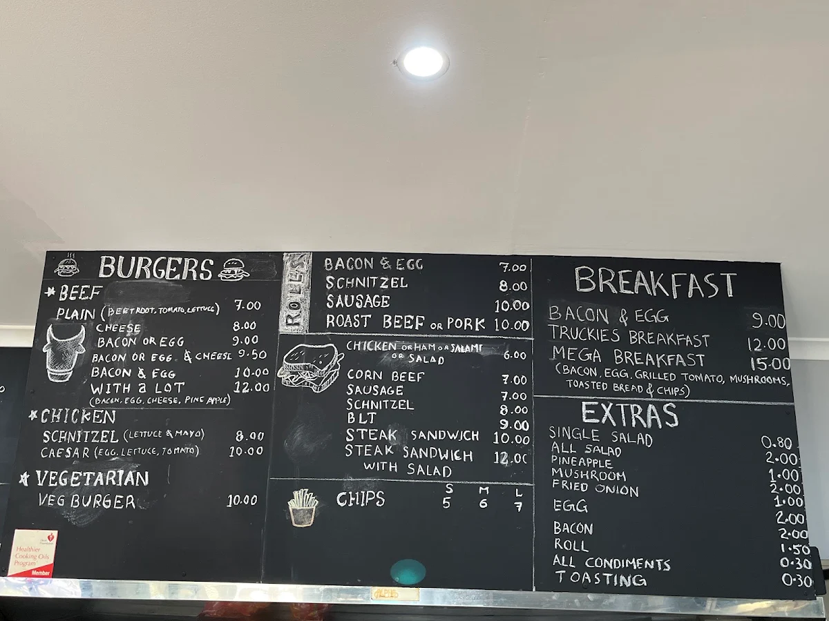 Menu, Westside Takeaway