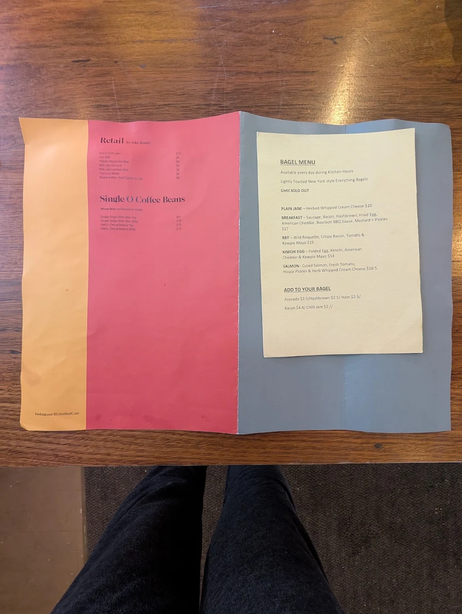 Menu, Little Wolf