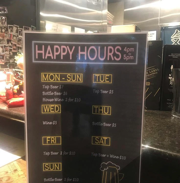 Menu, CK Retro Restaurant