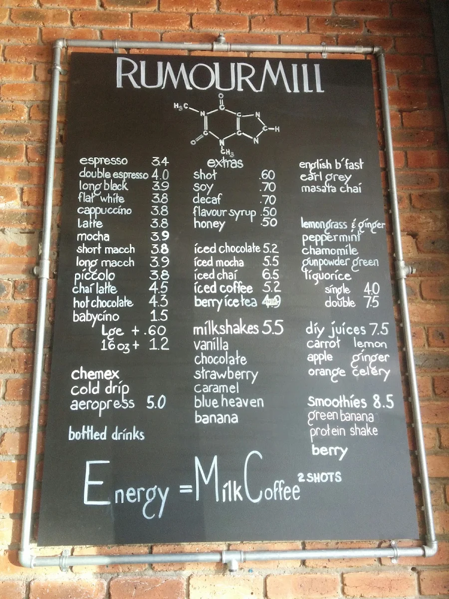 Menu, Rumour Mill