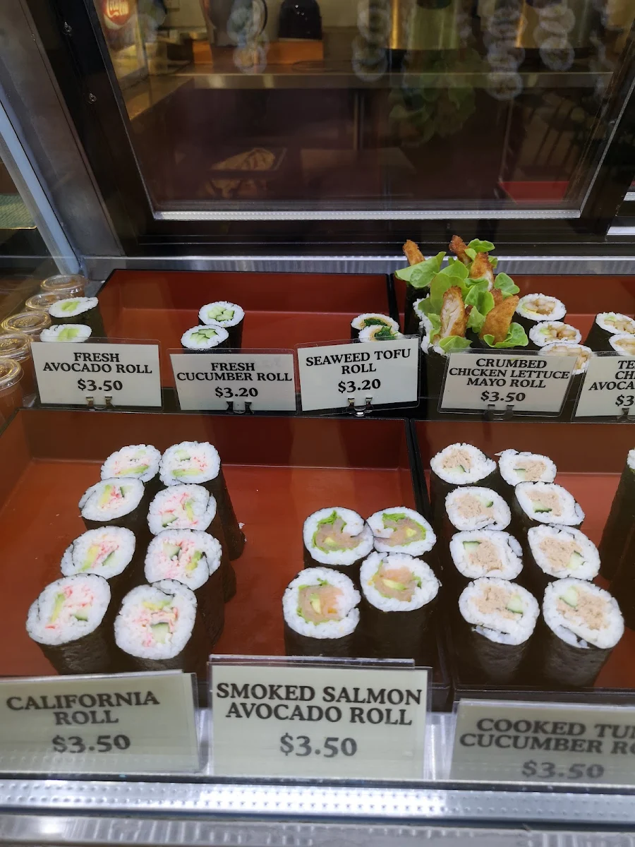 Menu, Tamworth Sushi
