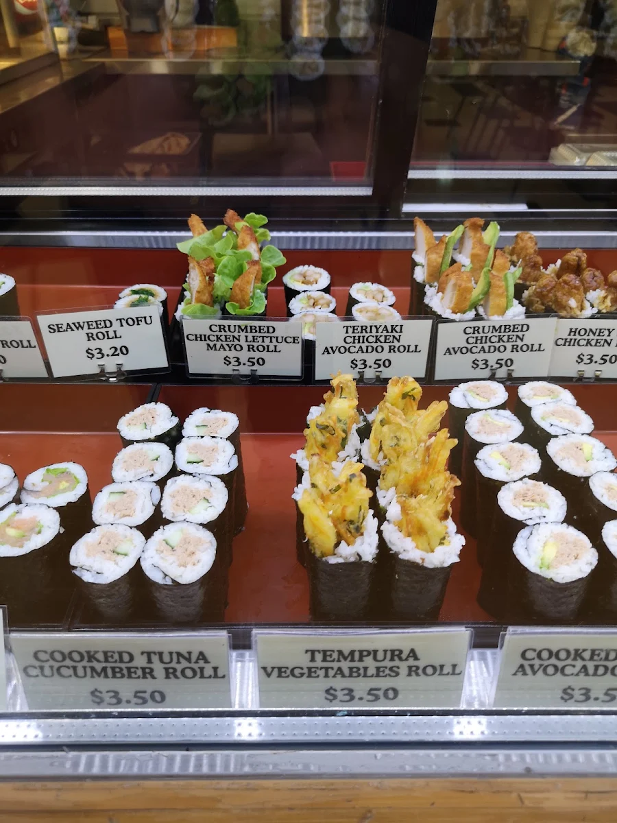 Menu, Tamworth Sushi