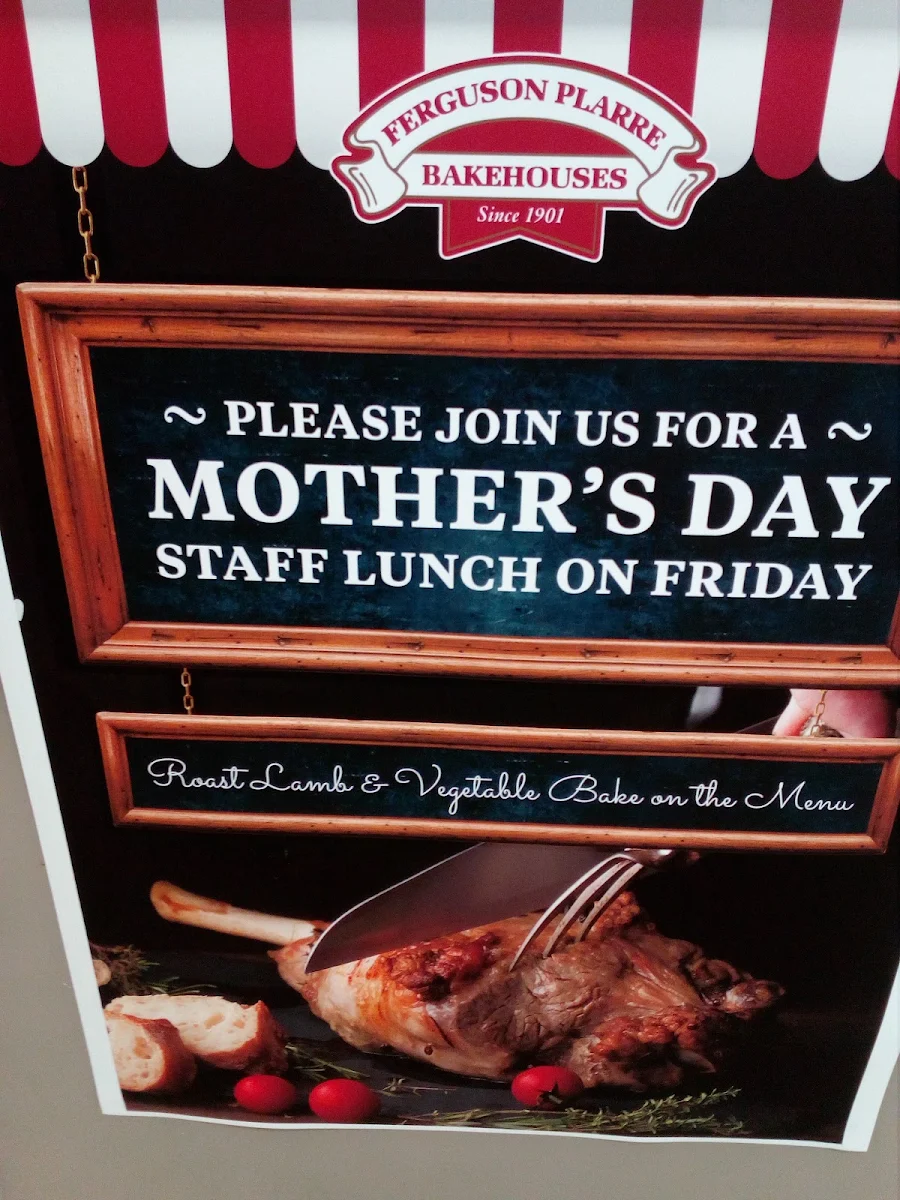 Menu, Ferguson Plarre Bakehouses Pty Ltd