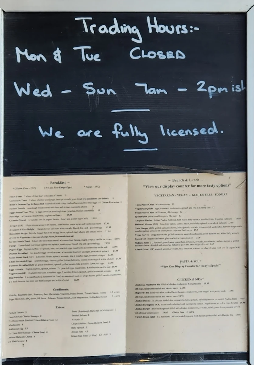 Menu, Bella Cosi