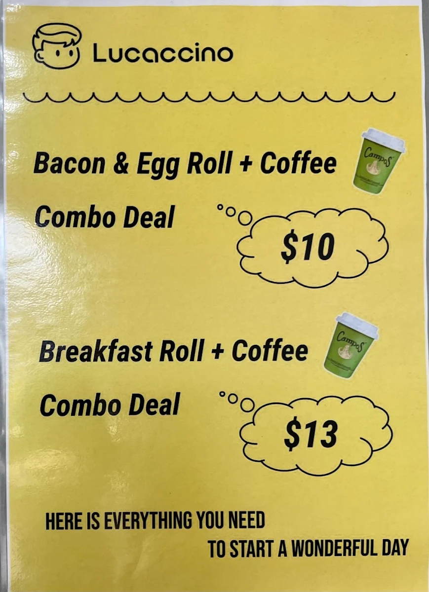 Menu, Lucaccino